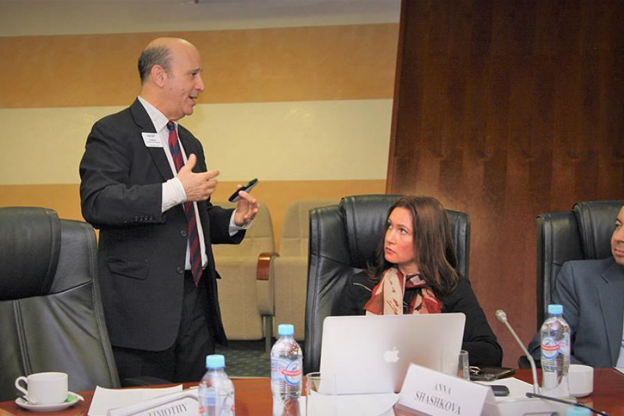 AACSB Vice-President T.Mescon in MGIMO AACSB Vice-President T.Mescon in MGIMO