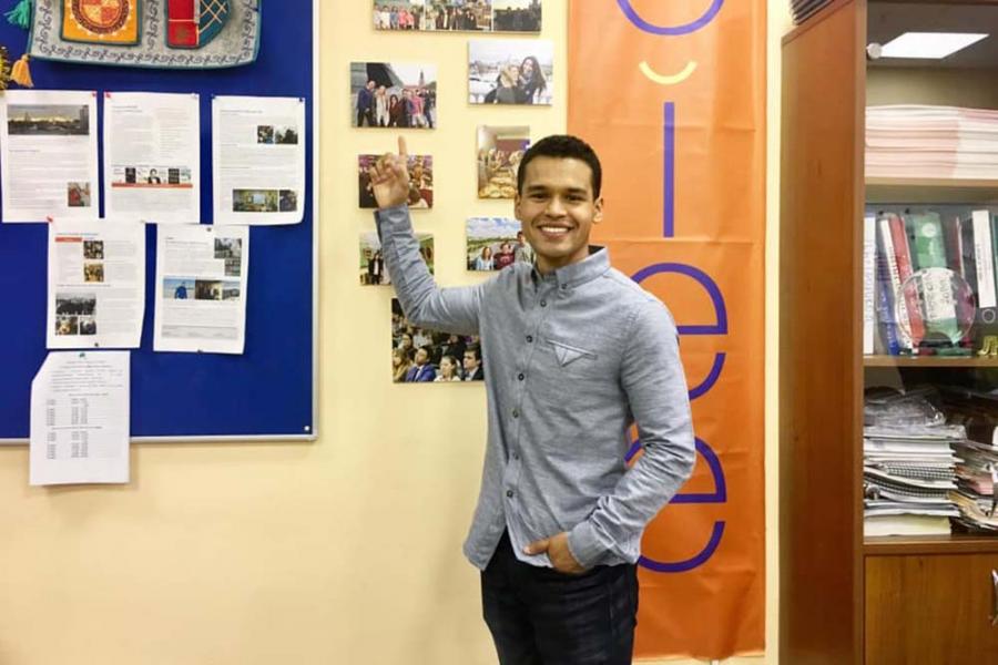 Moscow center welcomed CIEE Fall 2016 alumnus Kevin Morales Moscow center welcomed CIEE Fall 2016 alumnus Kevin Morales