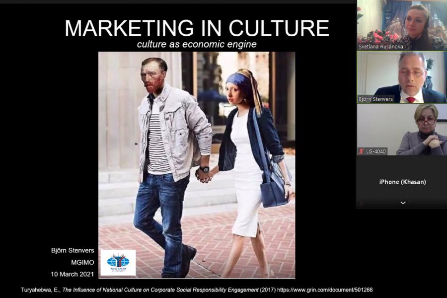 Lecture «Marketing in Culture» by Björn Stenvers Lecture «Marketing in Culture» by Björn Stenvers